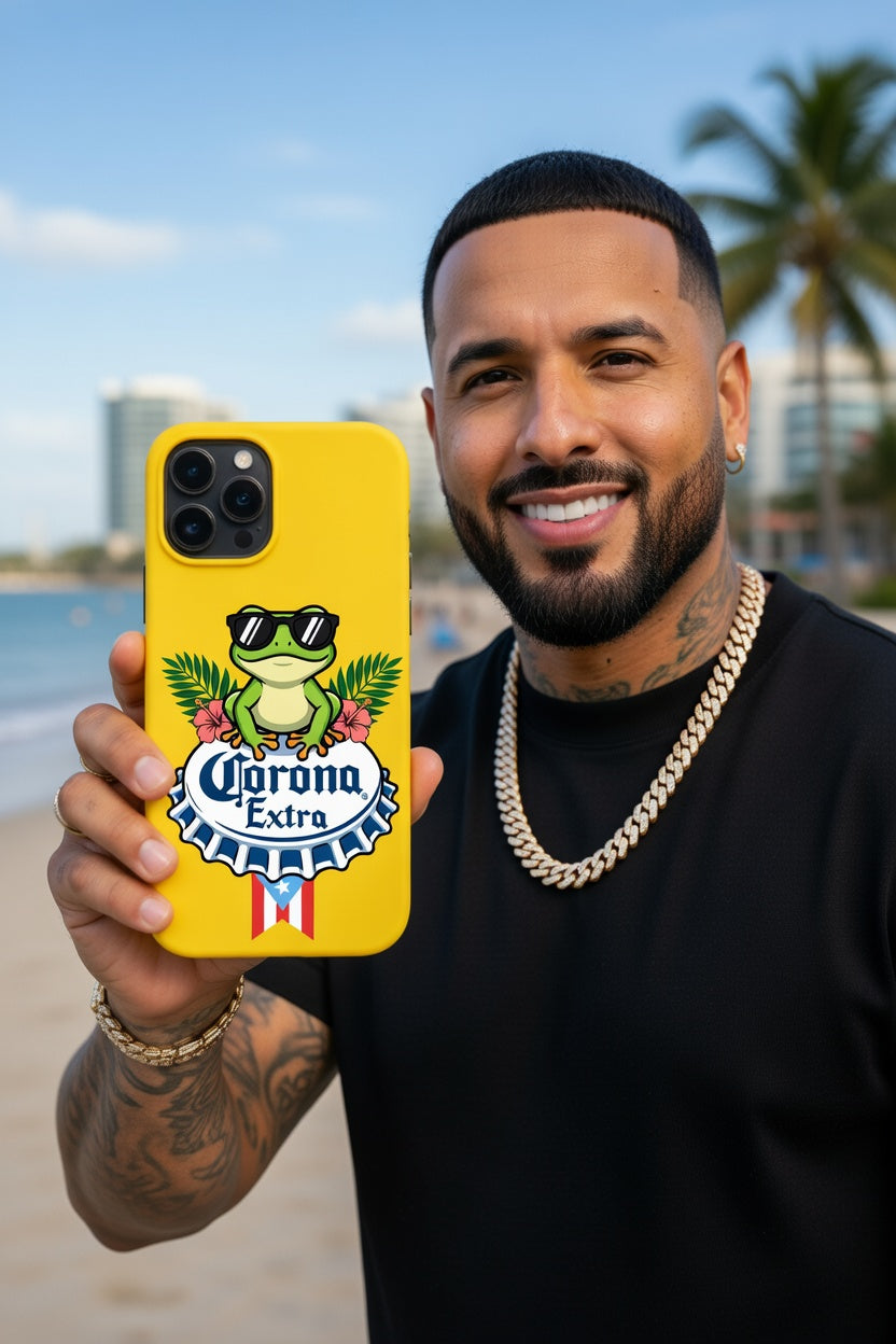 Tropical Chill Frog – Biodegradable Phone Case