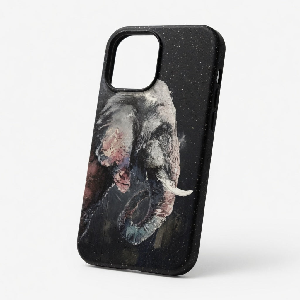 Midnight Elephant — Biodegradable Phone Case (Animal Collection)