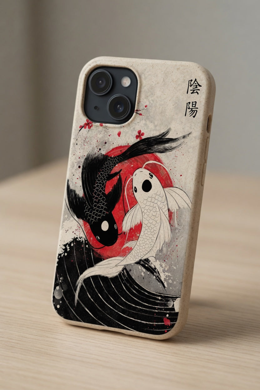 Koi Yin-Yang Eco Case – Biodegradable Balance Design