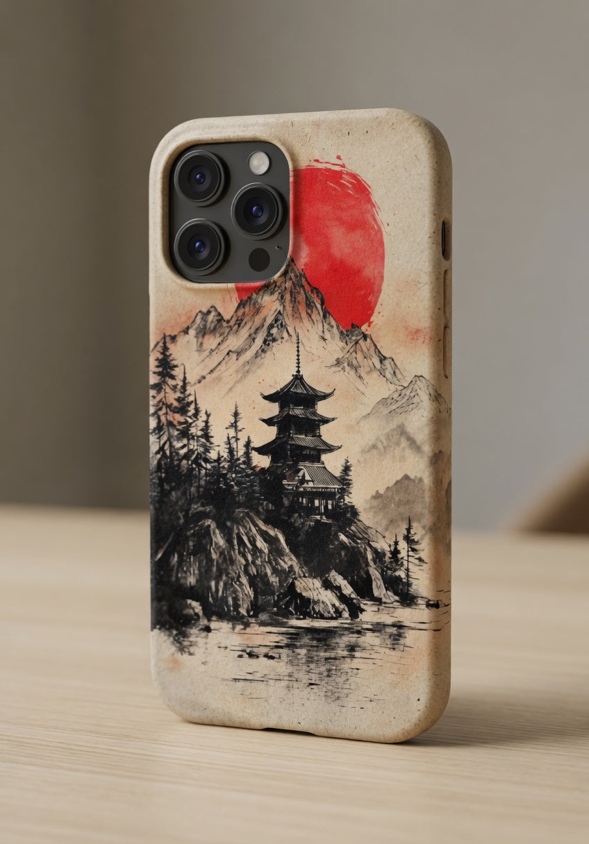 Eco Case – Biodegradable Mountain Serenity Design