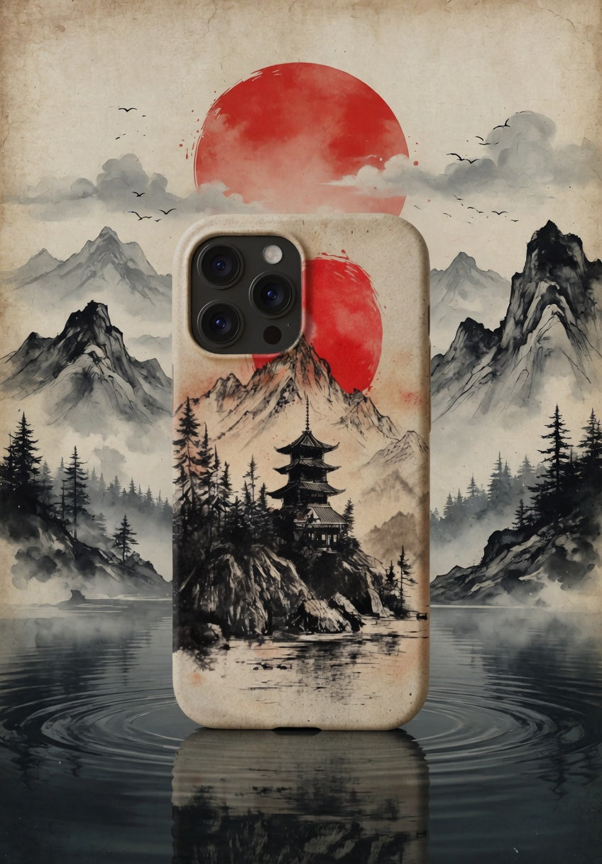 Eco Case – Biodegradable Mountain Serenity Design