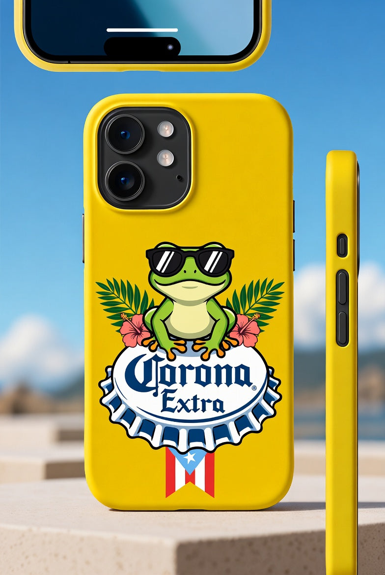 Tropical Chill Frog – Biodegradable Phone Case