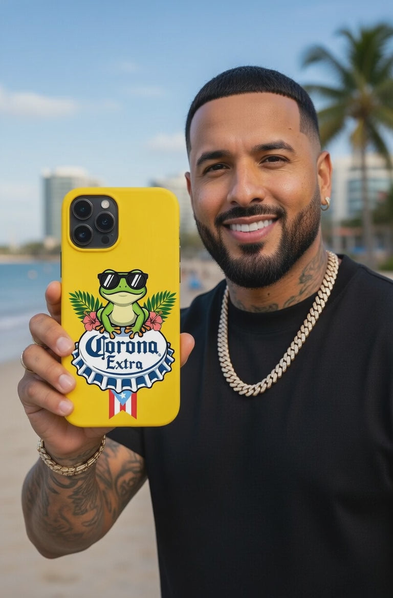 Tropical Chill Frog – Biodegradable Phone Case