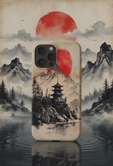 Eco Case – Biodegradable Mountain Serenity Design
